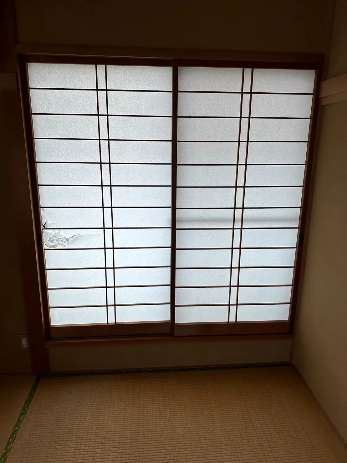 障子貼り換え